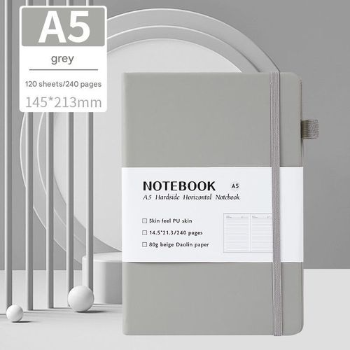 Carnet de notes A5 à couverture rigide – Journal d'écriture haut de gamme pour le bureau, l'école et les affaires