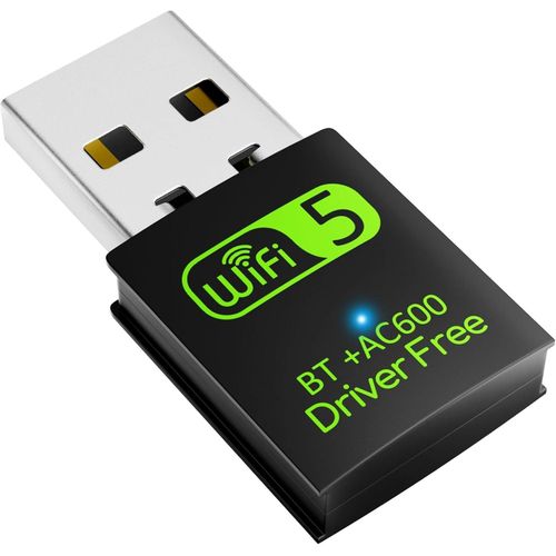 Adaptateur Wi-Fi USB Double Bande 600 Mbps WiFi 5 Pour PC/ordinateur Portable/de Bureau